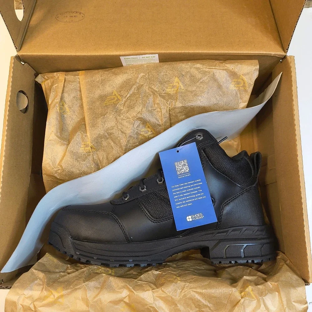 ACE Voyager II ST Work Boots Steel Toe Slip‎ Resistant Black 9.5 11 Wide NWT